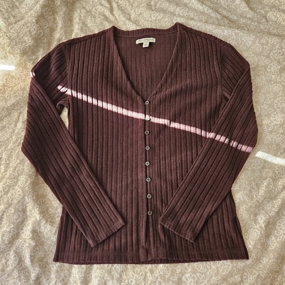 Burgundy Cardigan